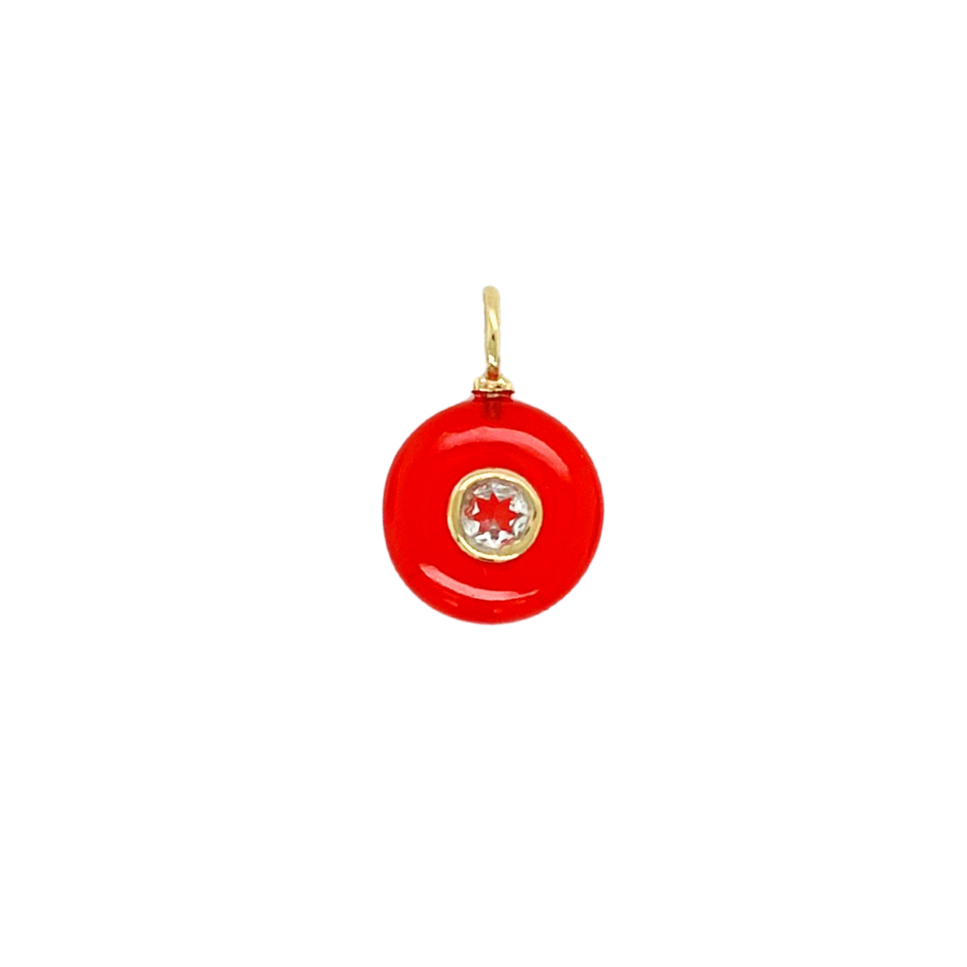 Carnelian + White Topaz Gemmie
