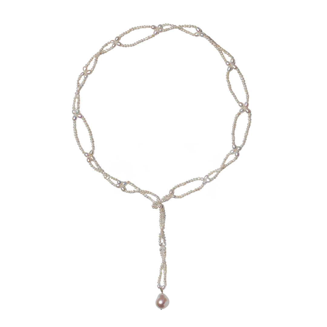 Pearl Lariat Necklace