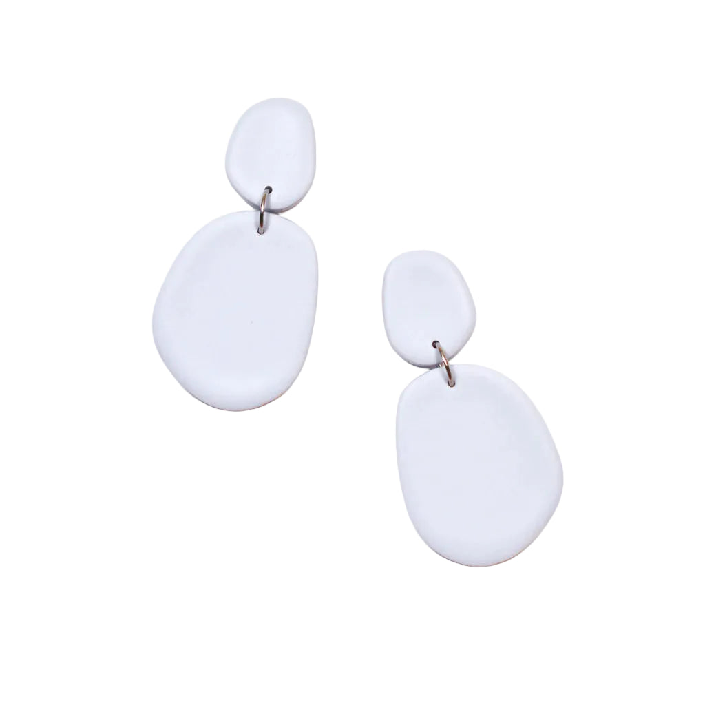 Pebble Drop Earrings - Pale Periwinkle