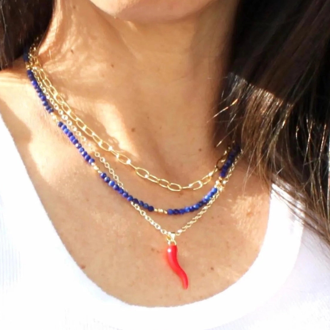 Pepper Pendant Charm Necklace