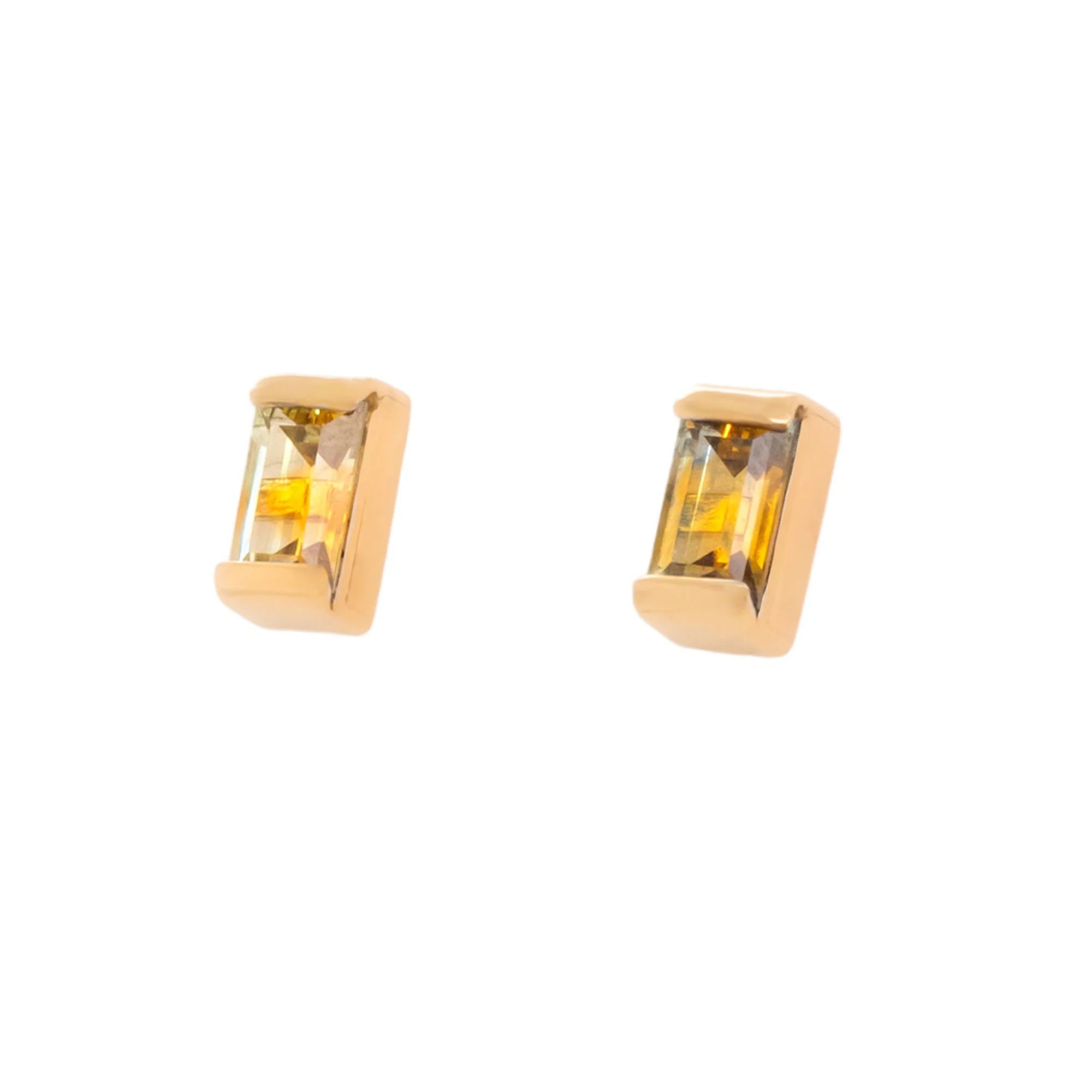 Mirari Parti-Color Montana Sapphire Studs — Young in the Mountains Trunk Show