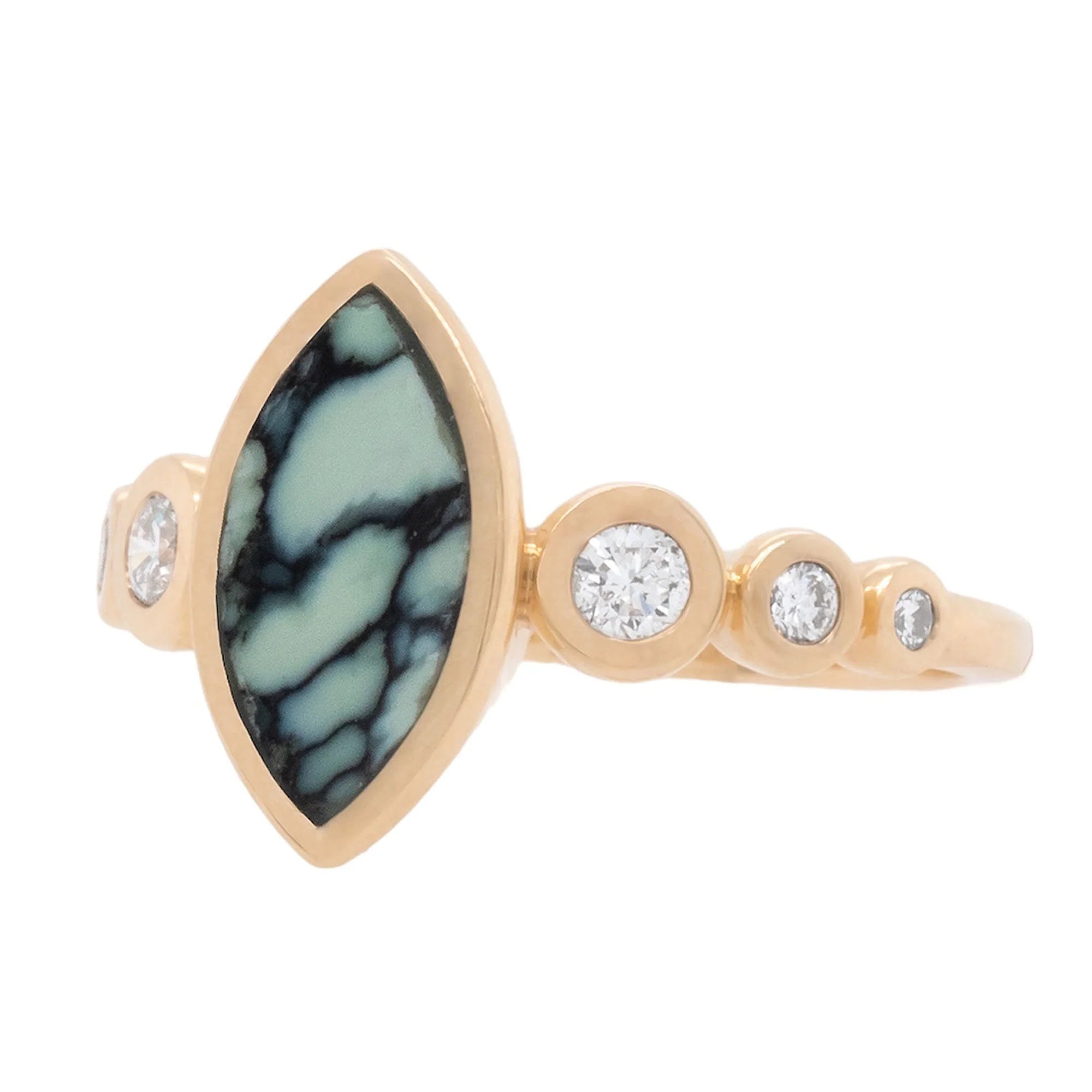 Angel Wing Variscite Mintaka Ring — Young in the Mountains Trunk Show
