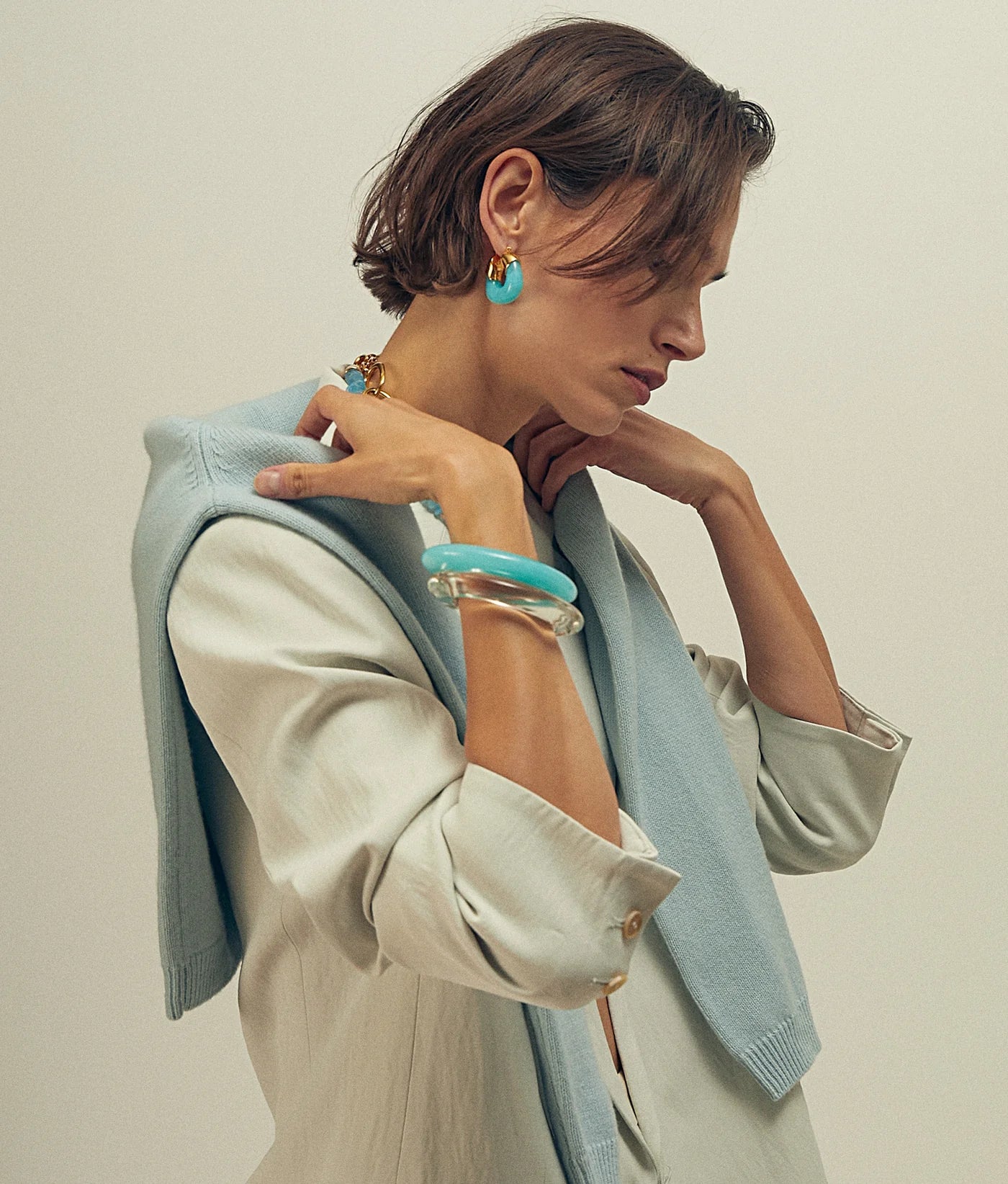 Organic Hoops - Pool — Lizzie Fortunato Demi-Fine Trunk Show