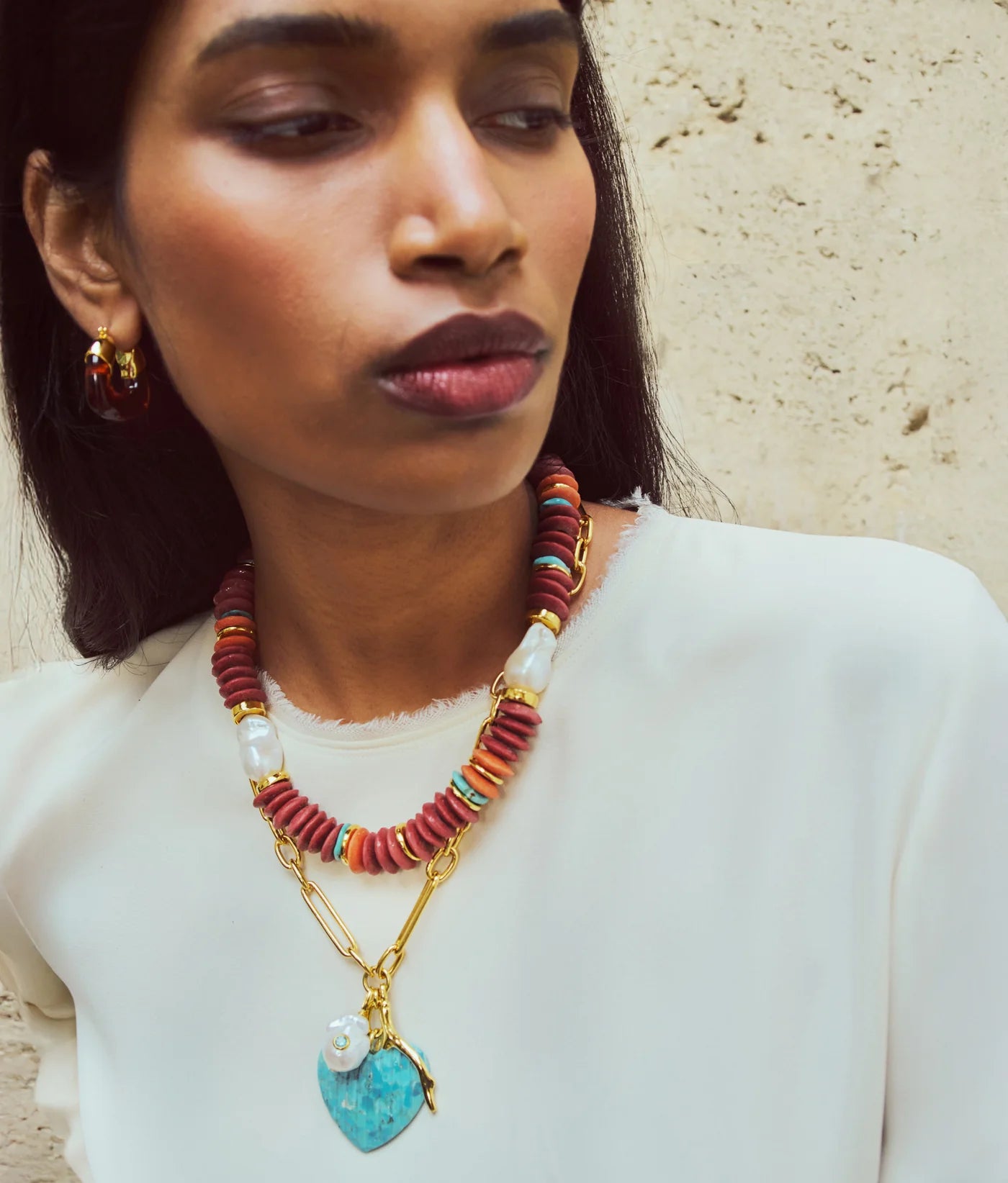Umi Necklace - Rust — Lizzie Fortunato Demi-Fine Trunk Show