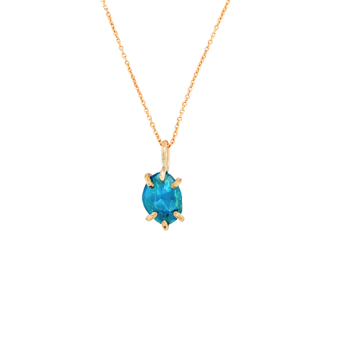 Rose Cut Apatite Necklace