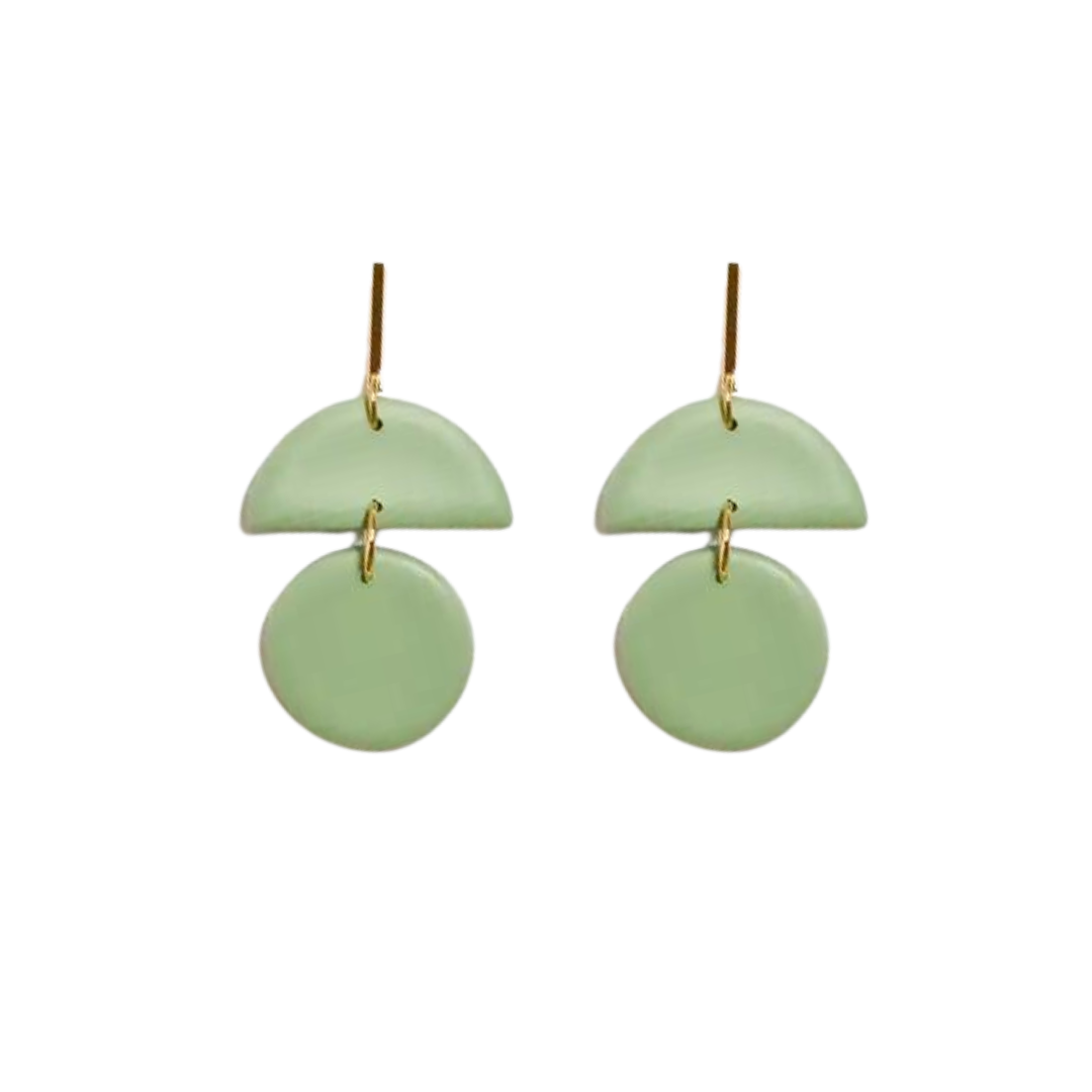 Mini Arc Dangles - Jade Green