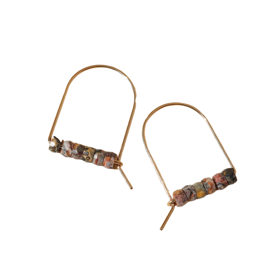 Rosewood Arches Earrings