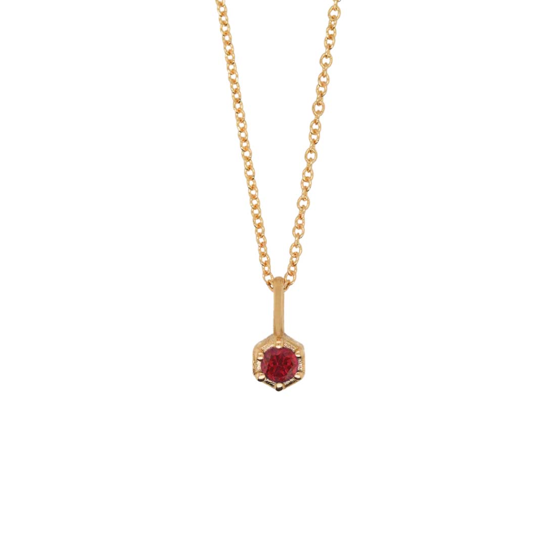 Birthstone Pendant - Ruby