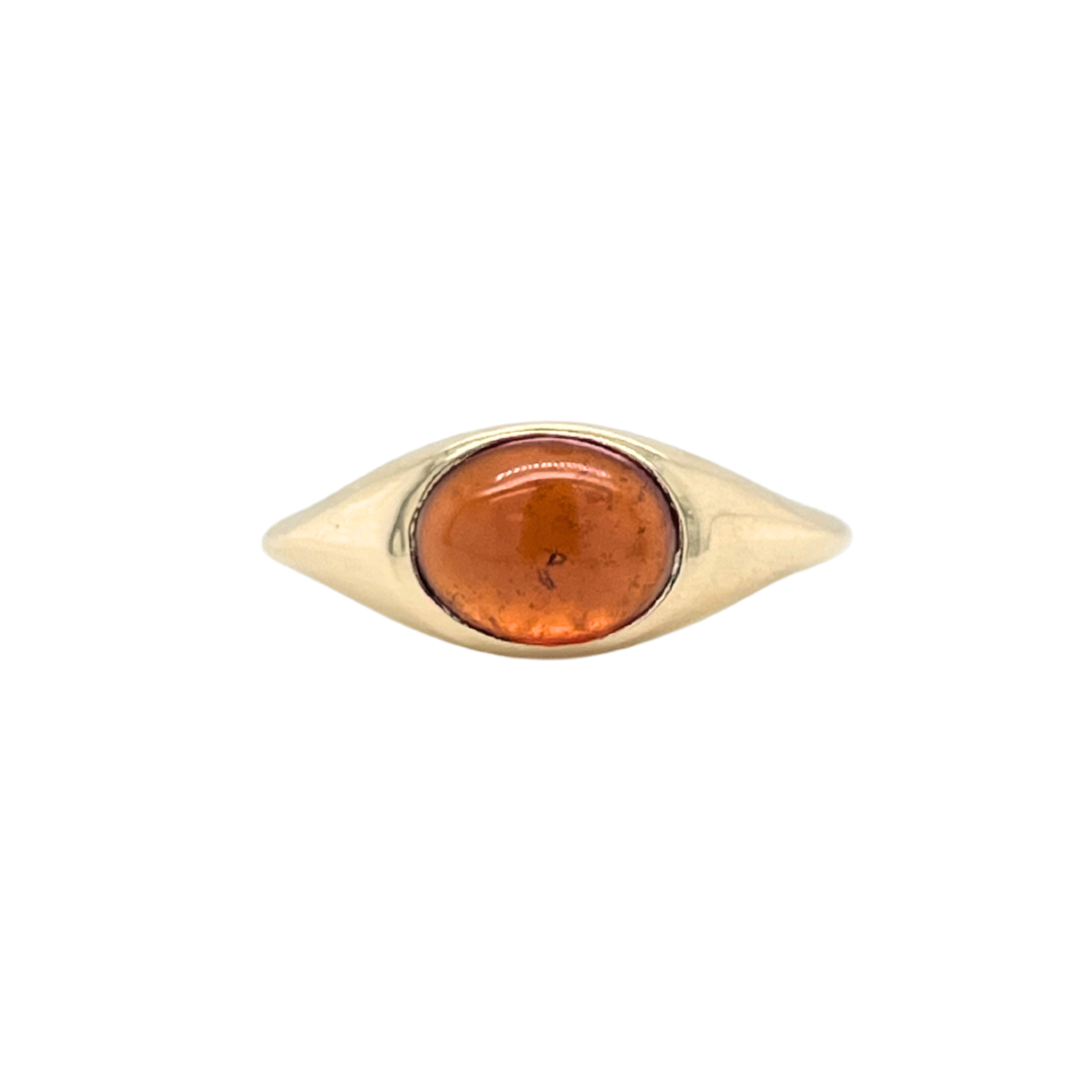 One Of A Kind Oval Garnet Ring