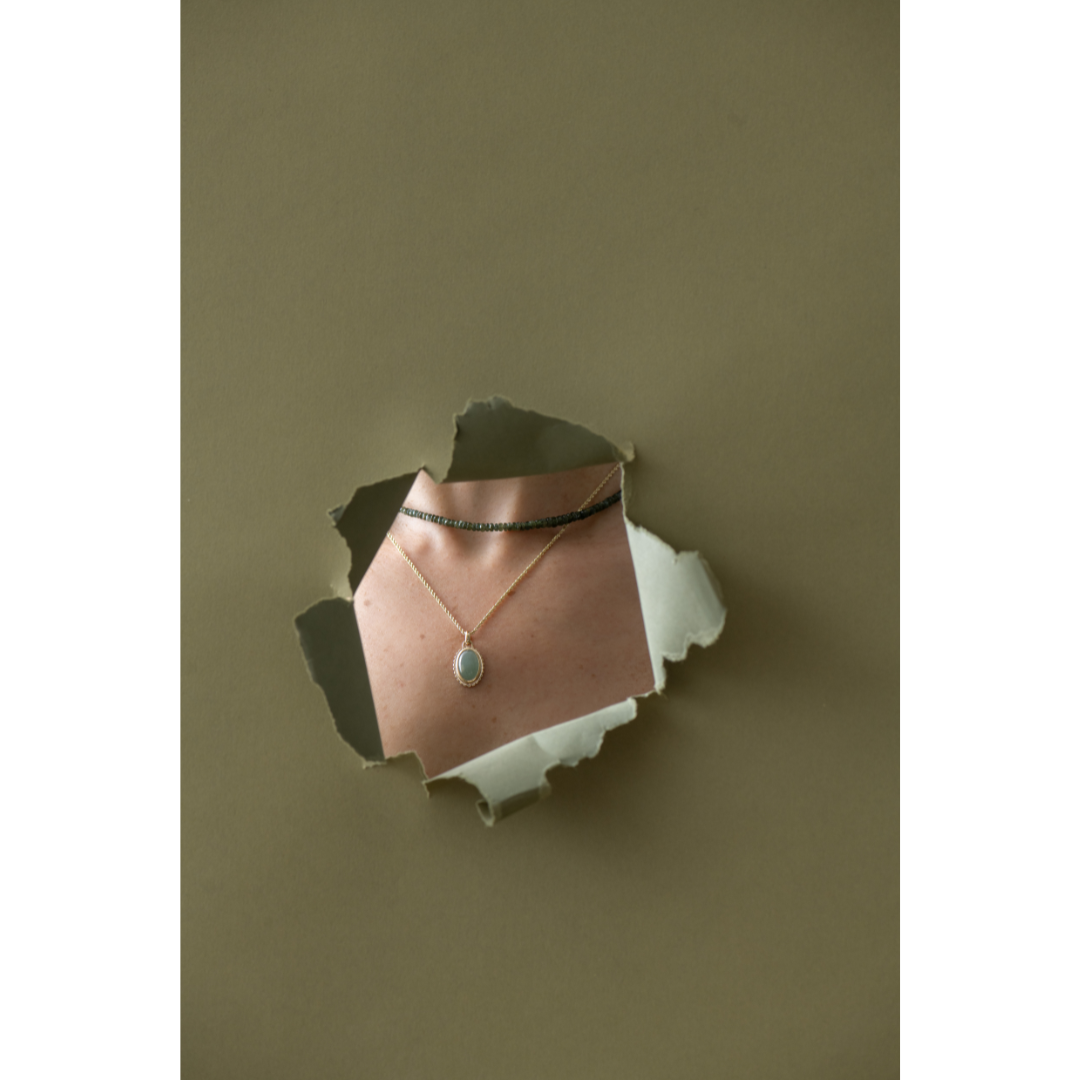 One Of A Kind Oval Aquamarine Pendant
