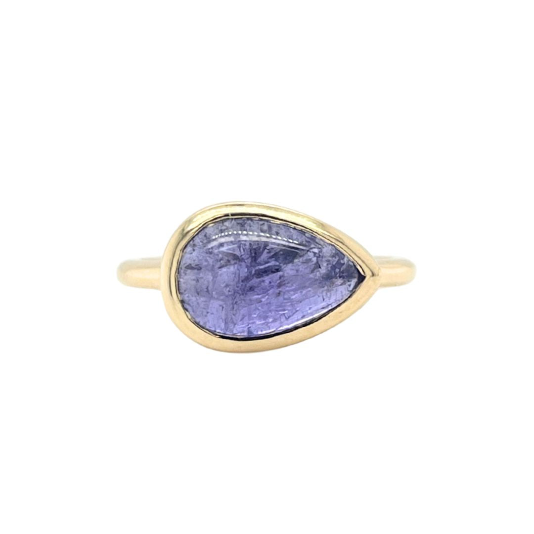 One Of A Kind Pear Tanzanite Ring