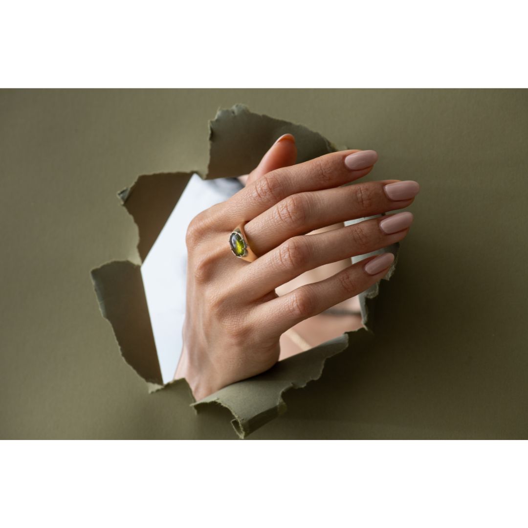 One Of A Kind Oval Tourmaline Ring