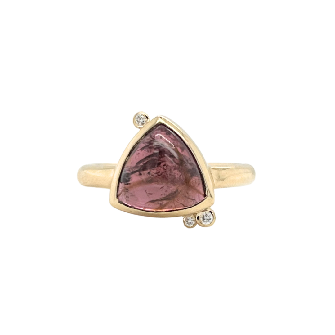 One Of A Kind Trillion Tourmaline Ring