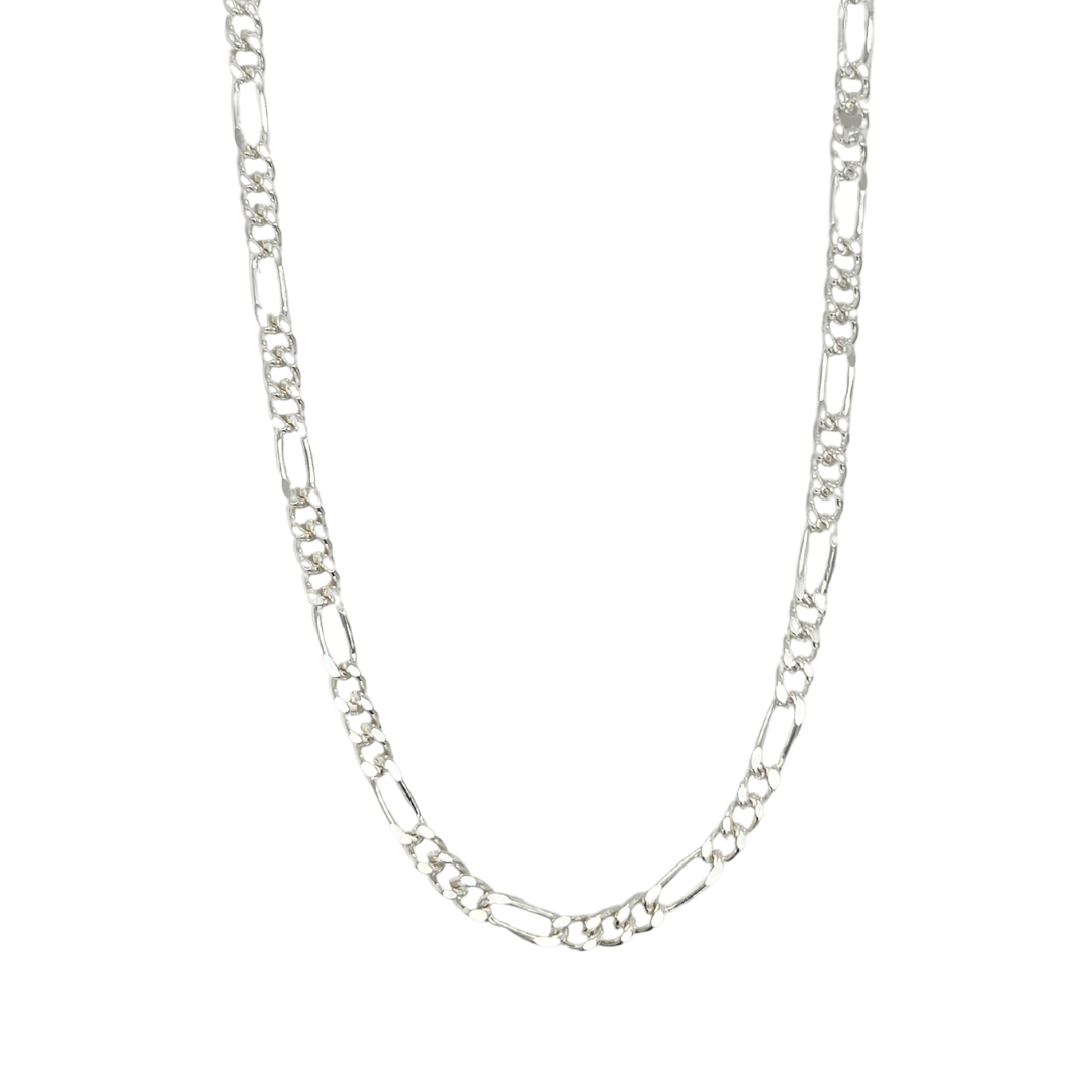 Sterling Silver Figaro Chain