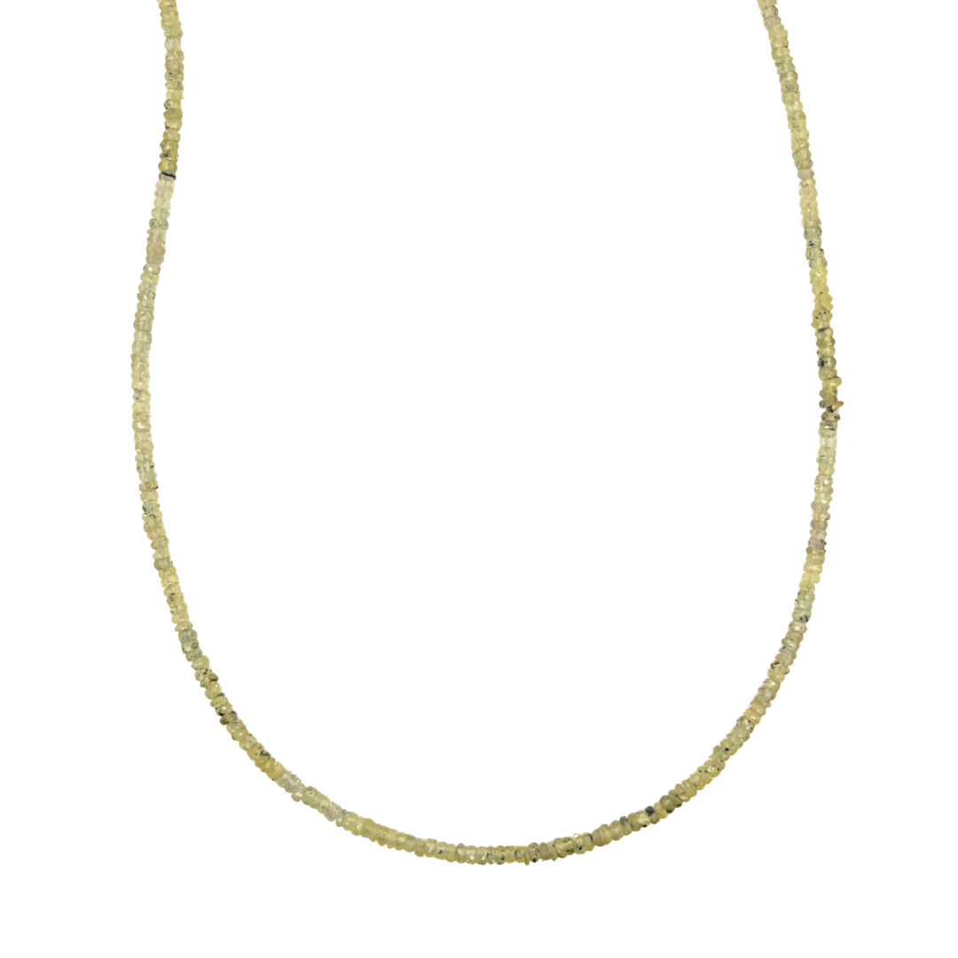 Green Sapphire Beaded Necklace