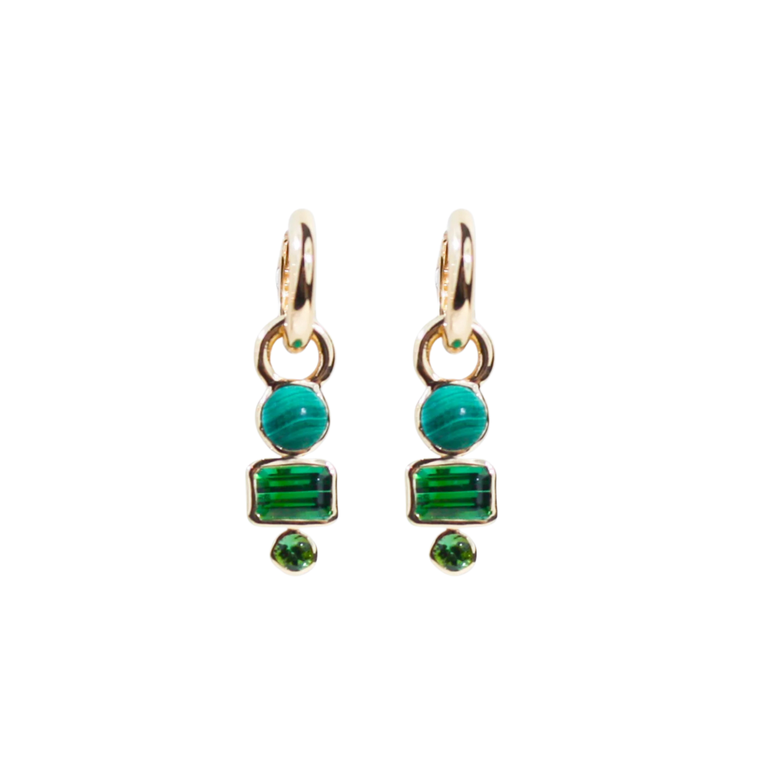 Color Block Charm Earrings