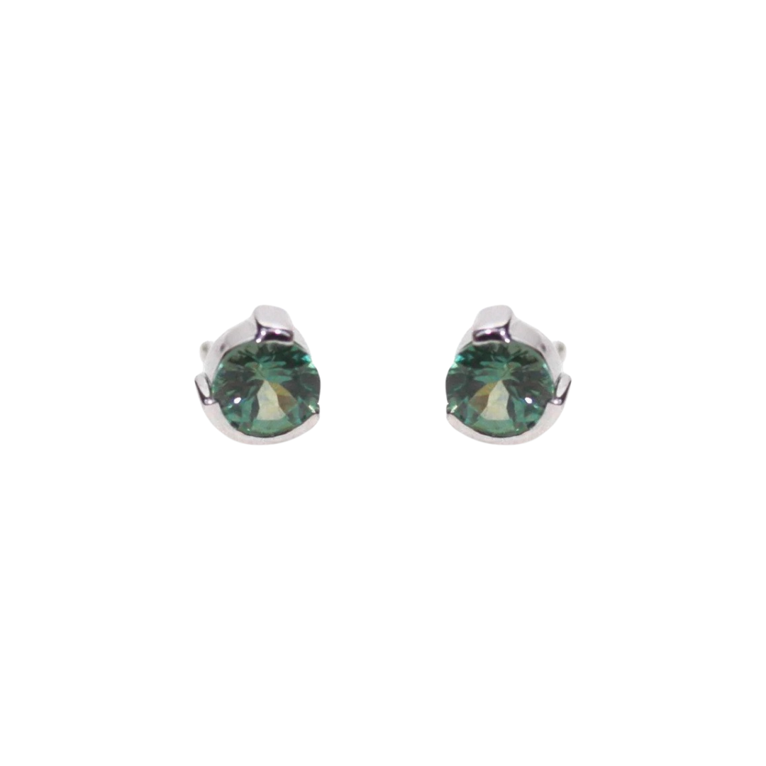 Aurora Teal Sapphire Studs
