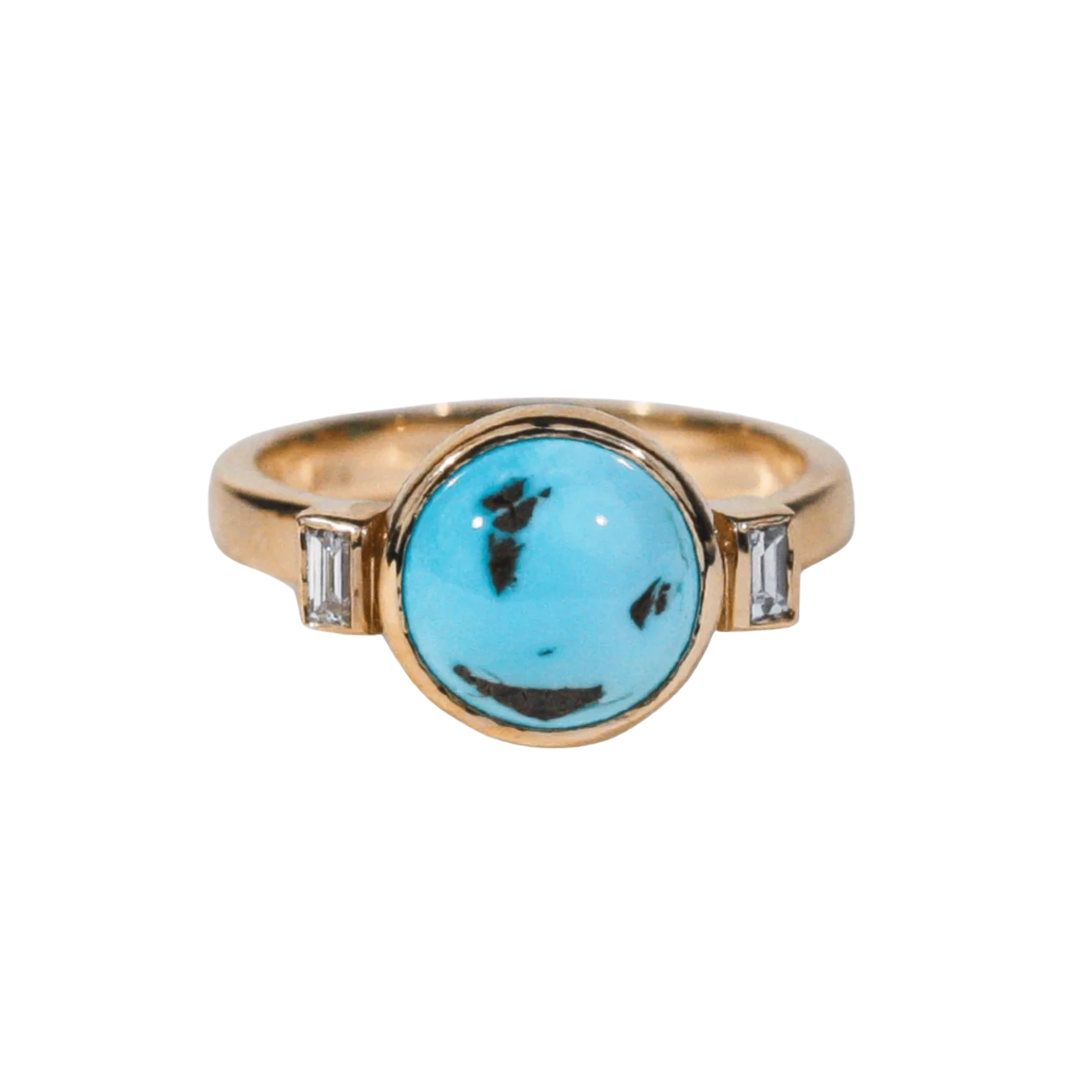 Maria Turquoise and Diamond Ring