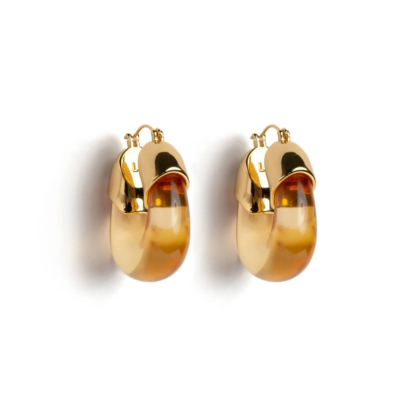 Organic Hoops in Honey — Lizzie Fortunato Demi-Fine Trunk Show