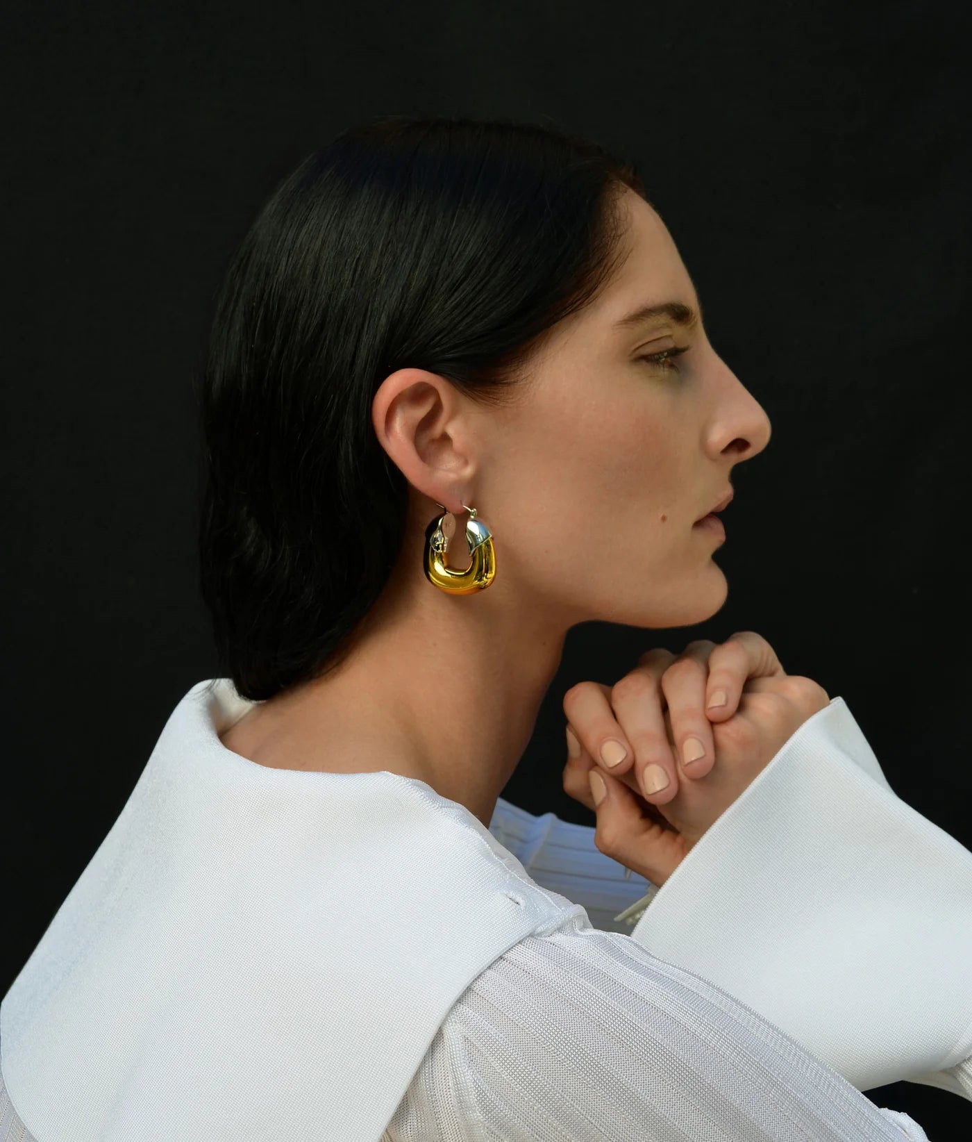 Organic Hoops in Mixed Metal — Lizzie Fortunato Demi-Fine Trunk Show