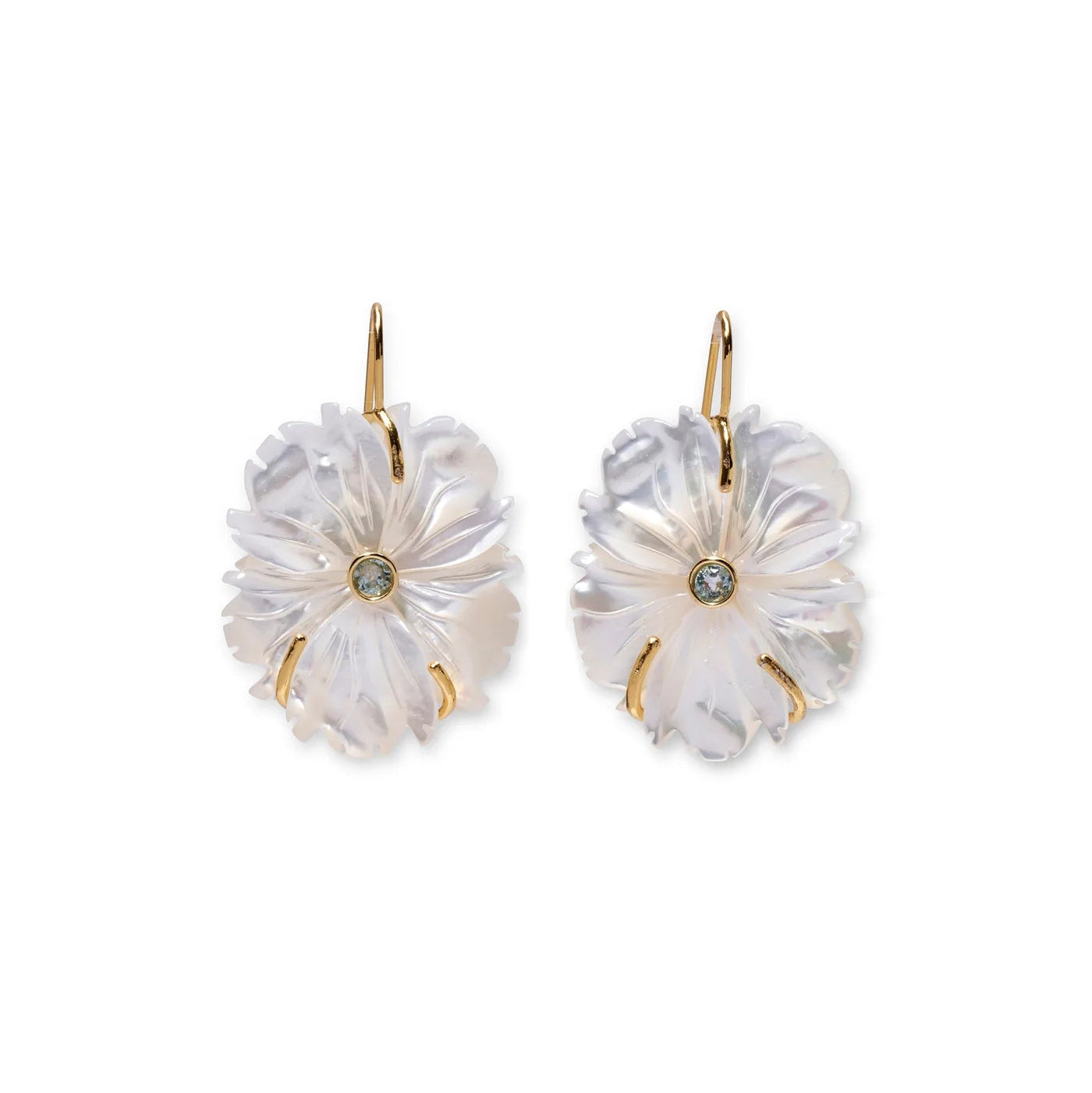 New Bloom Earrings in Mother of Pearl — Lizzie Fortunato Demi-Fine Trunk Show