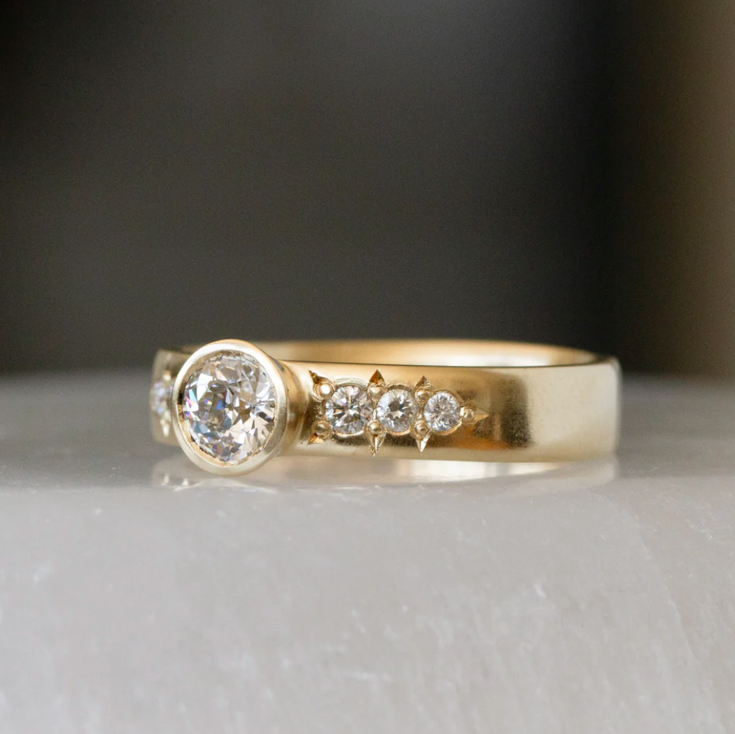 Sierra Ring With Antique Old European Cut Diamond  — Commitment, Curated