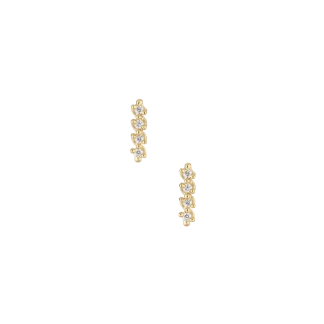 Shemen Studs - Diamond