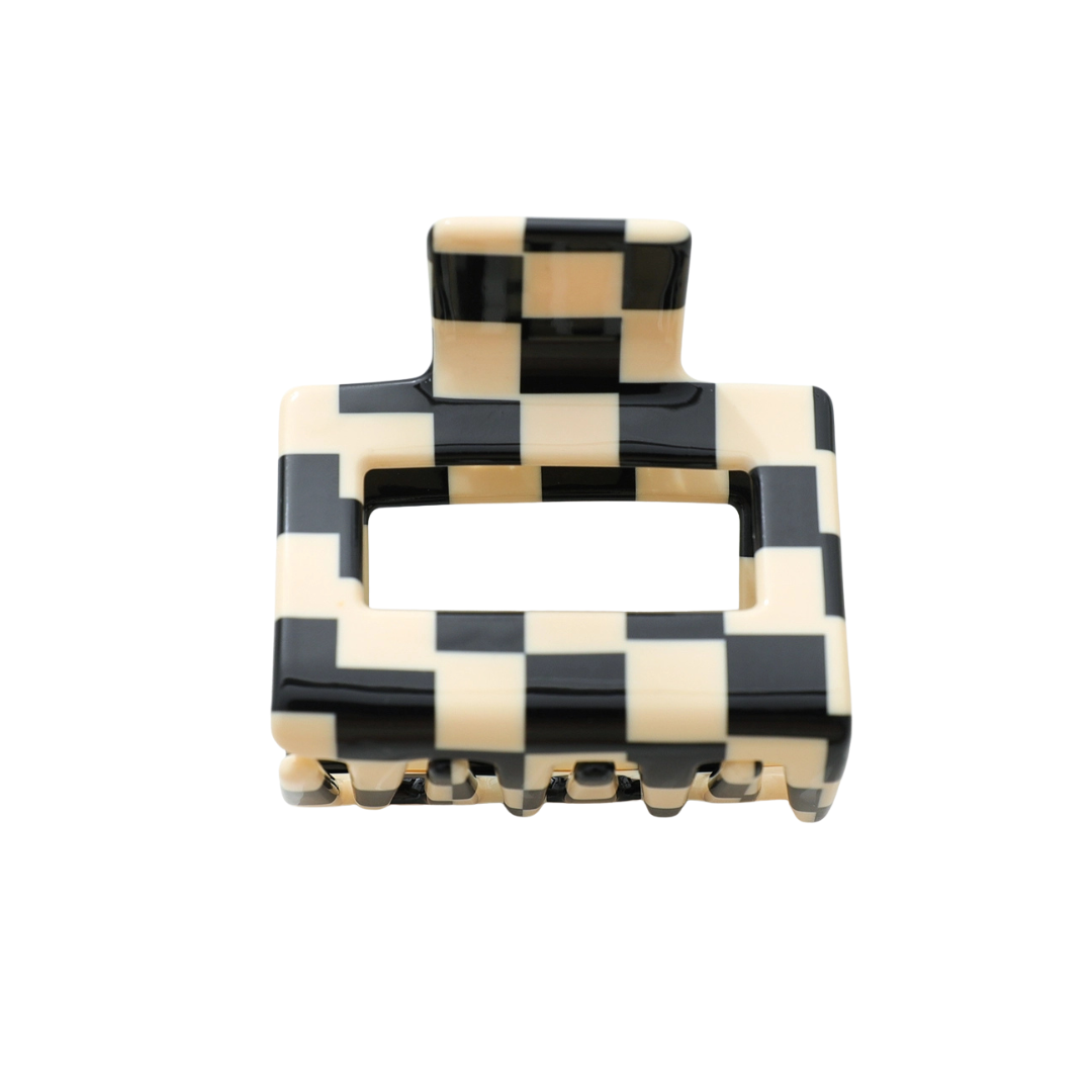 Simone Small Claw Clip - Checkmate