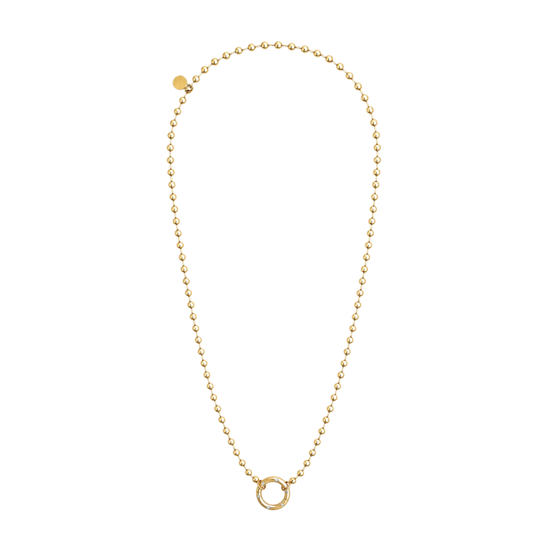 Soren Ball Charm Clip Necklace