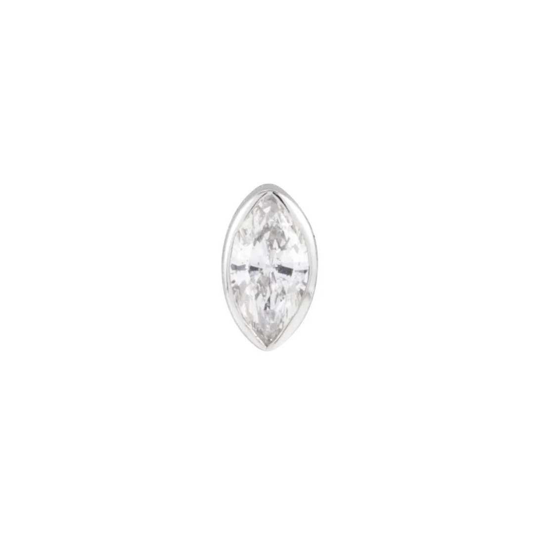 Mini Marquise Diamond Flat Back Earring