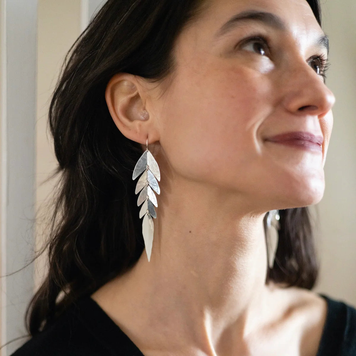 Swish Small Earrings - Brass