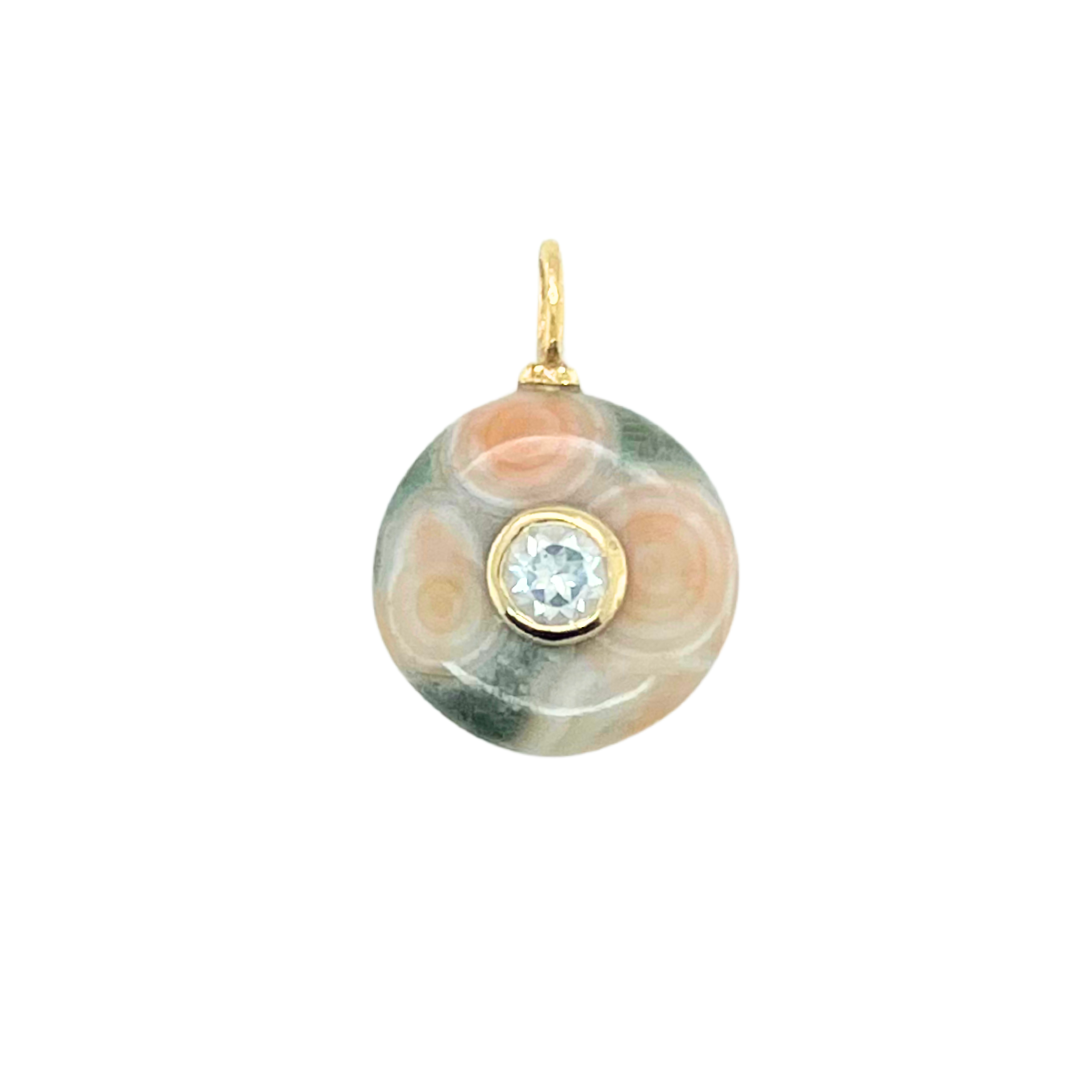 Ocean Jasper + White Topaz Gemmie