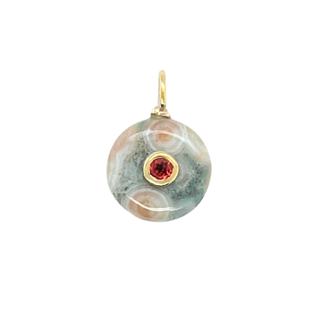 Ocean Jasper + Garnet Gemmie