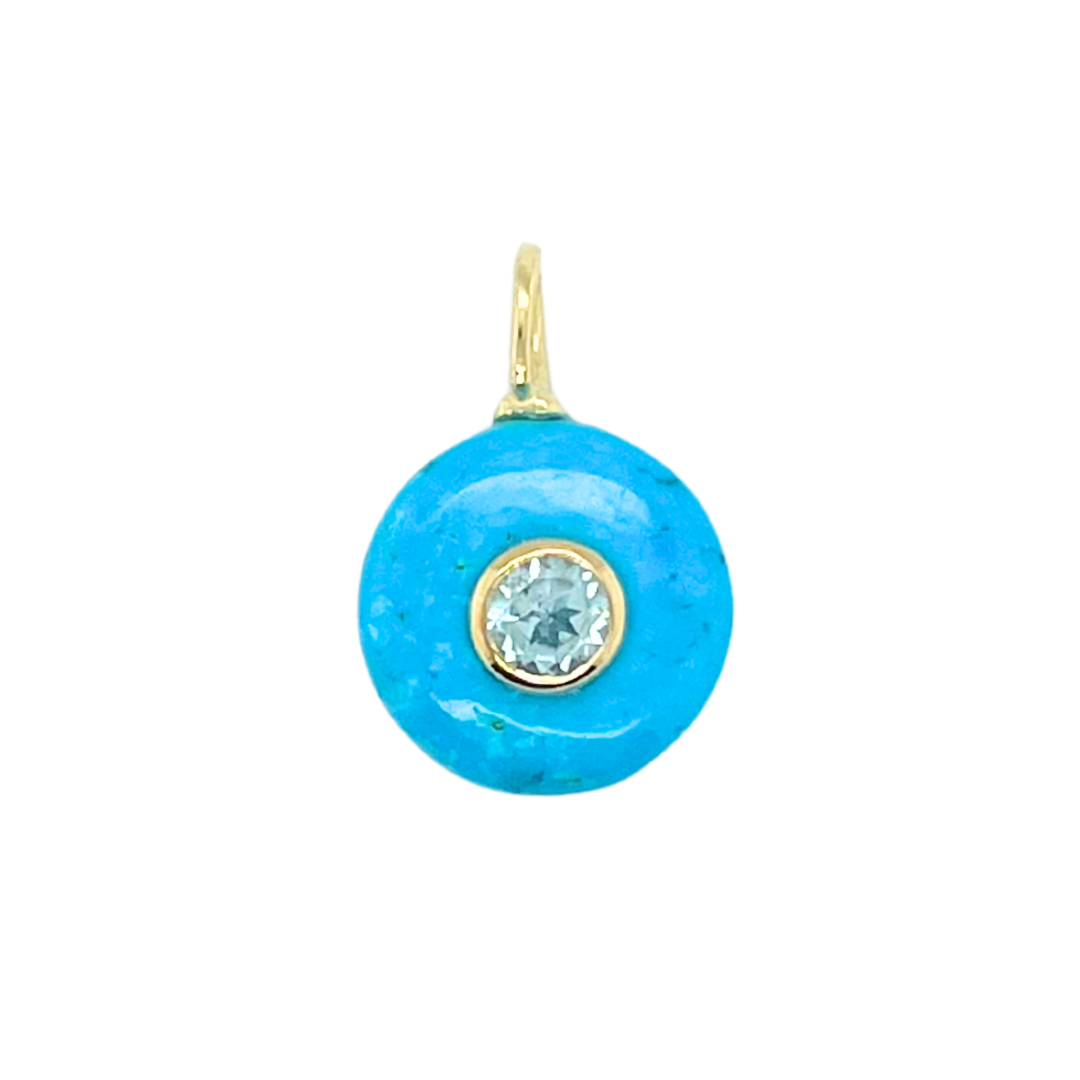 Blue Howlite + Blue Topaz Gemmie