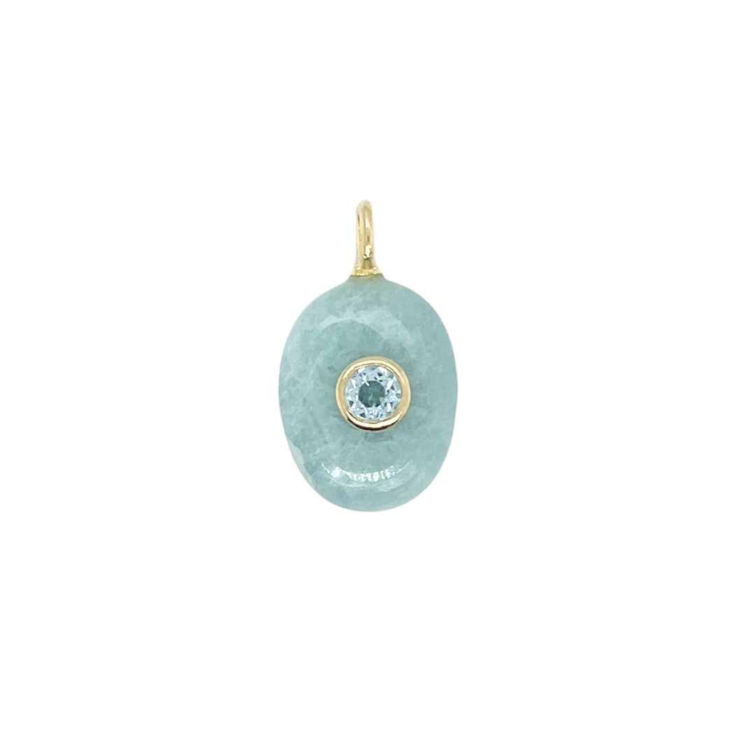 Oval Aquamarine + Blue Topaz Gemmie