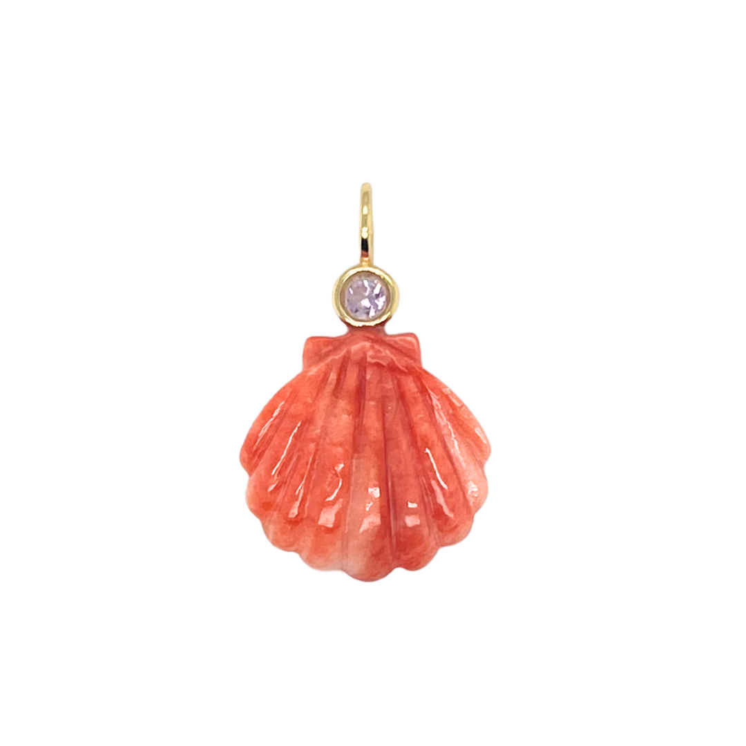 Spiny Oyster + Amethyst Sea Shell Gemmie