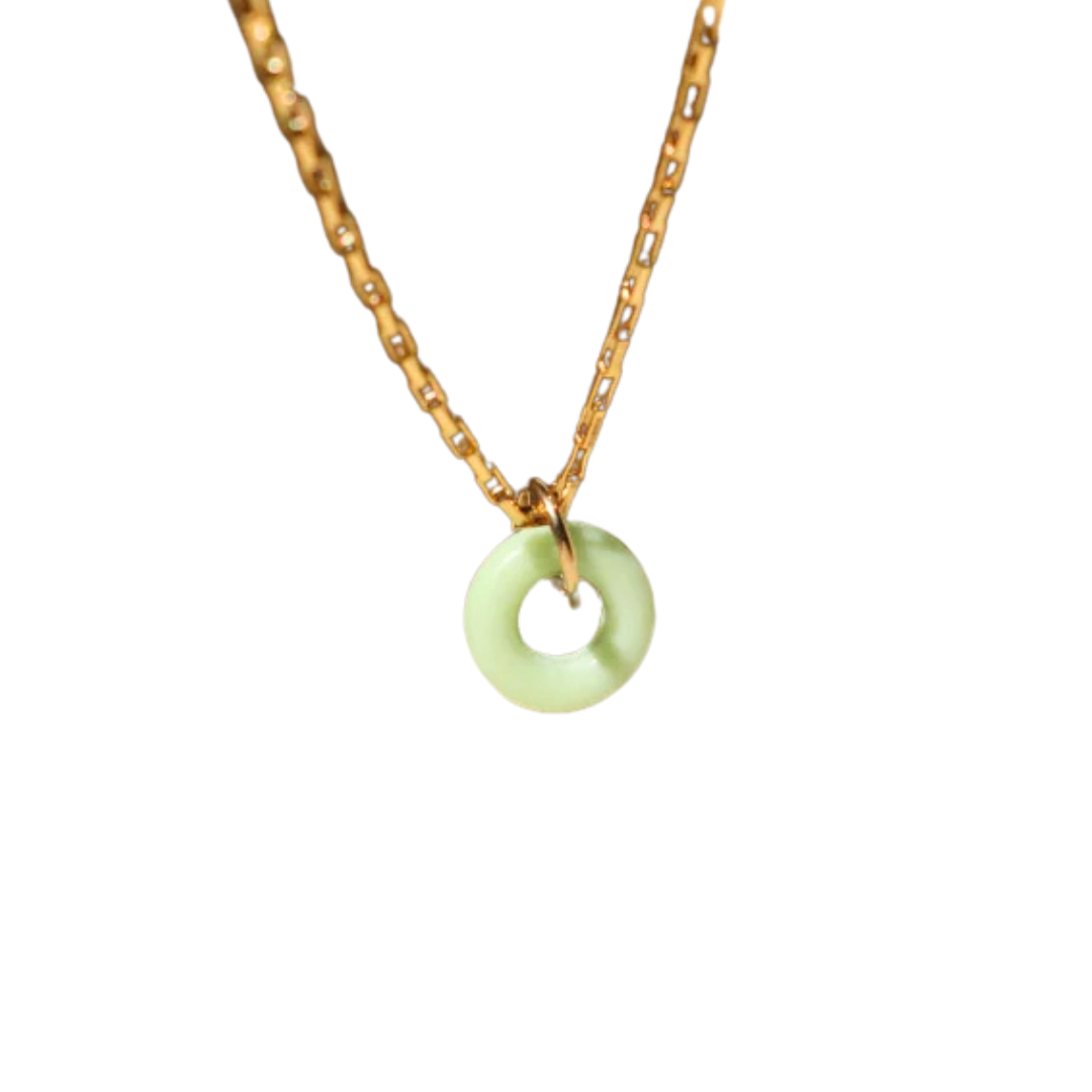 Full Circle Pendant - Chrysoprase