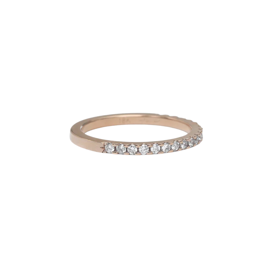 Pavé Diamond Half Eternity Band - 1.5mm — Tura Sugden Residency