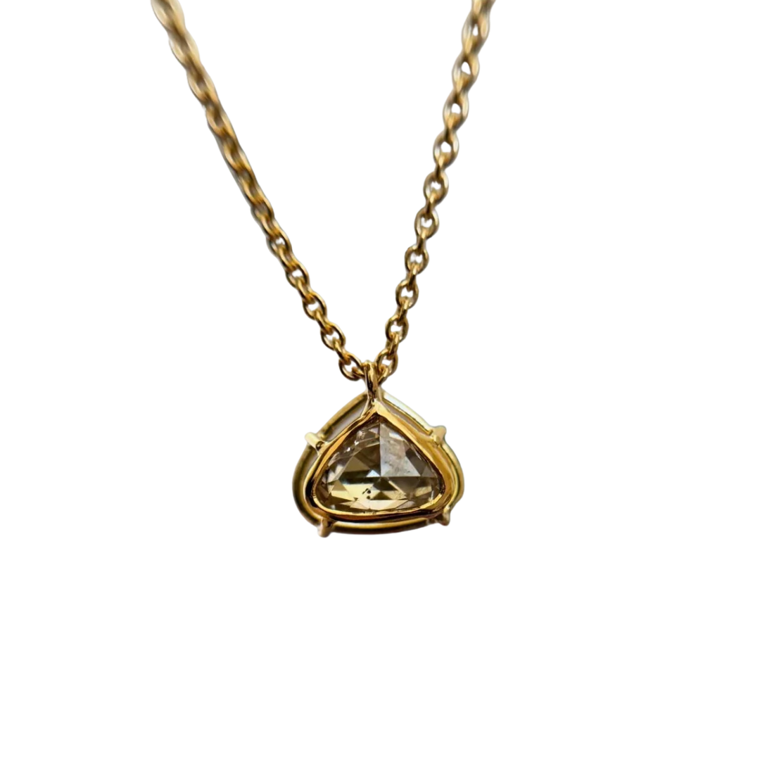 Rose Cut Diamond Pendant Necklace — Tura Sugden Residency