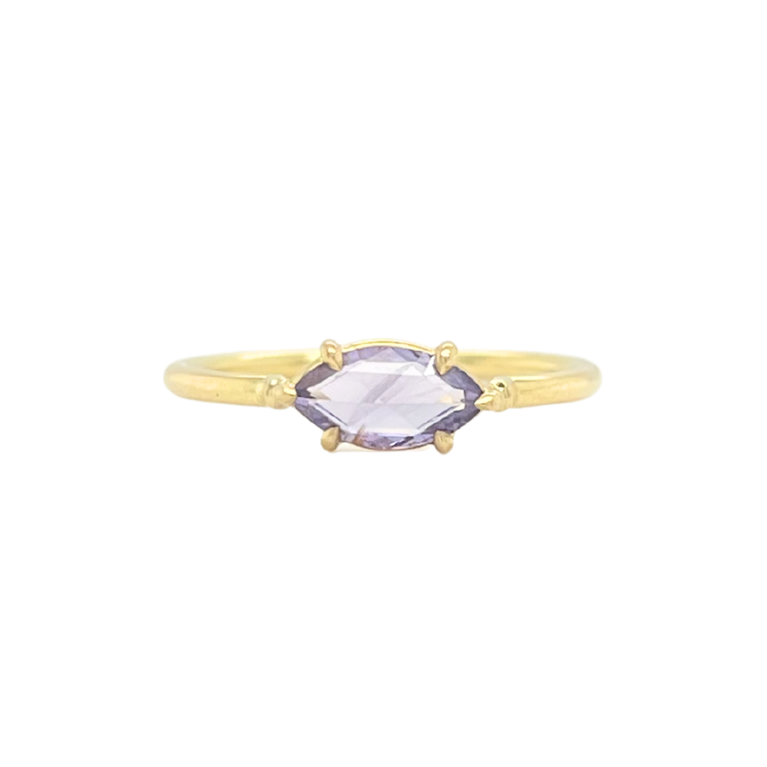 Sapphire Marquise Solitaire — Tura Sugden Residency