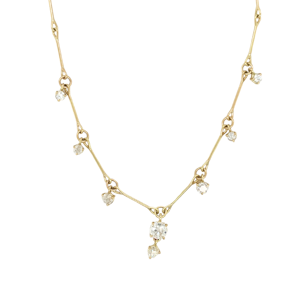 Lantern Necklace - 8 Diamonds — Tura Sugden Residency