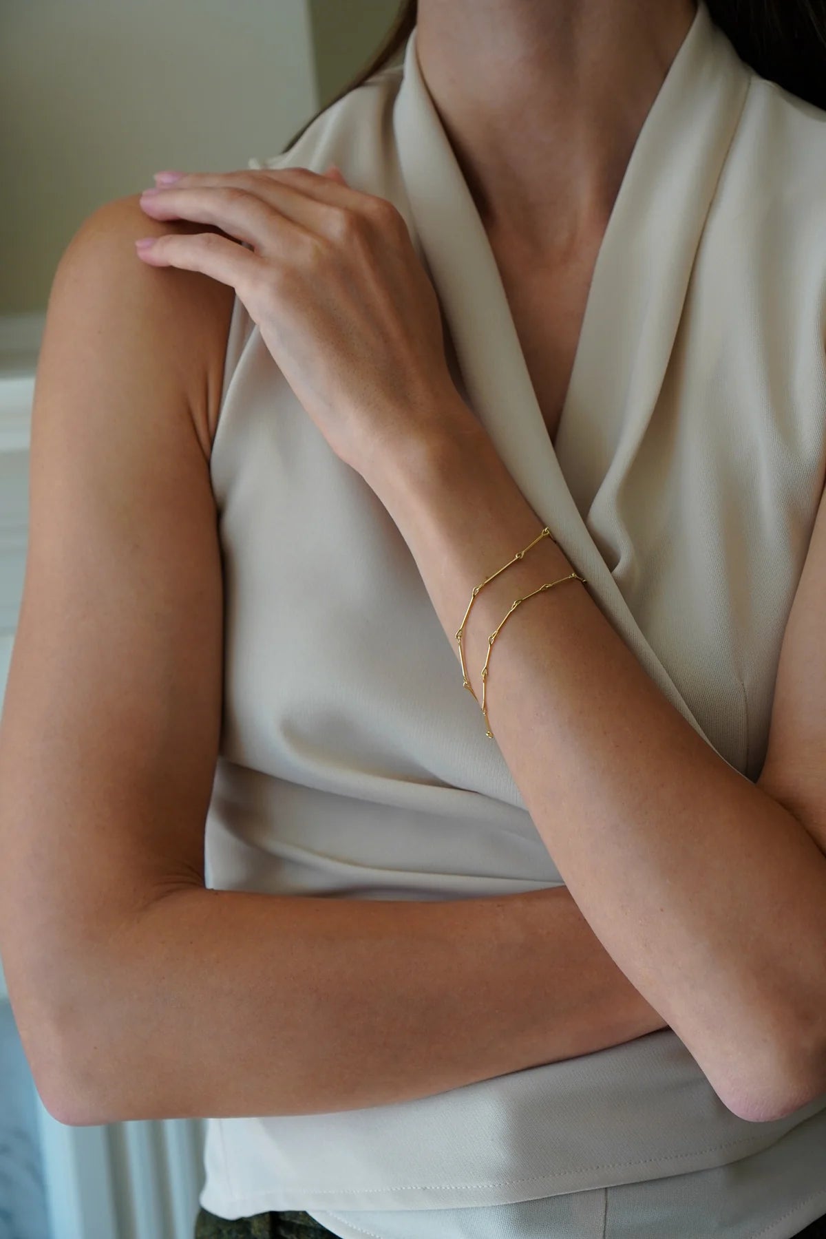 Needle Eye Chain Bracelet - Double Strand — Tura Sugden Residency