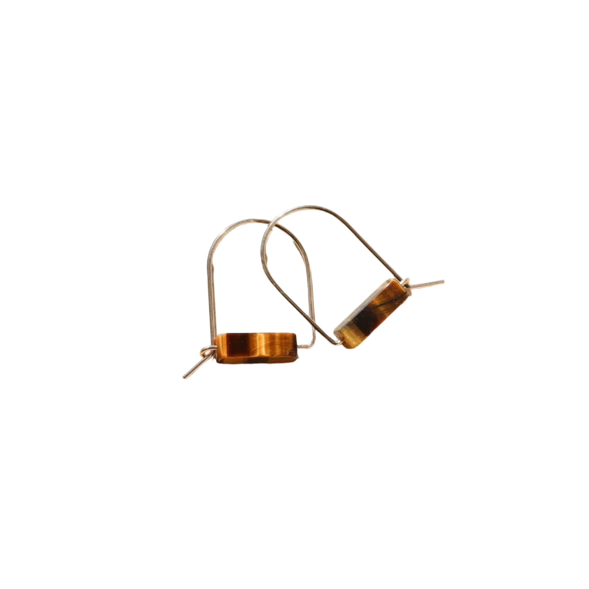 Tiger's Eye Arches Earrings