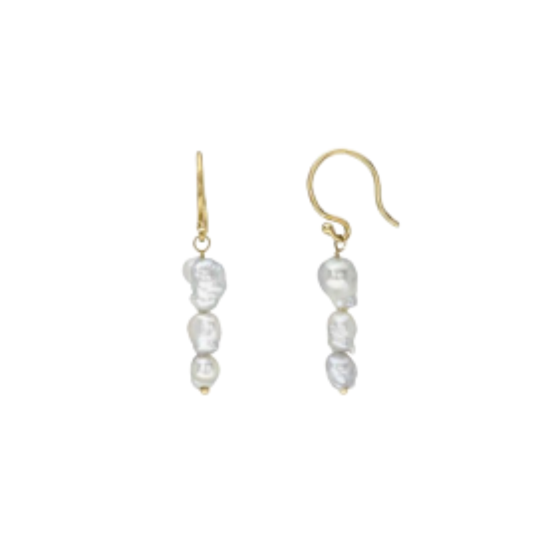 Triple Moon Earrings