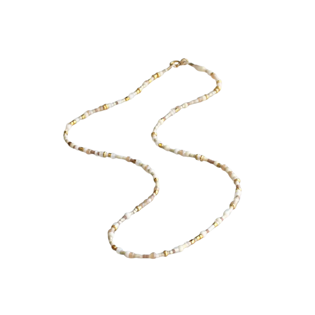 Unity Beaded Necklace - White