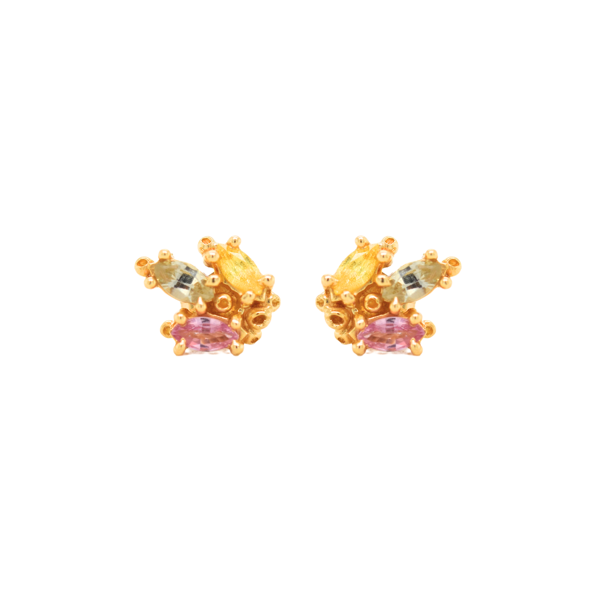 Marquise Triplet Studs - Spring
