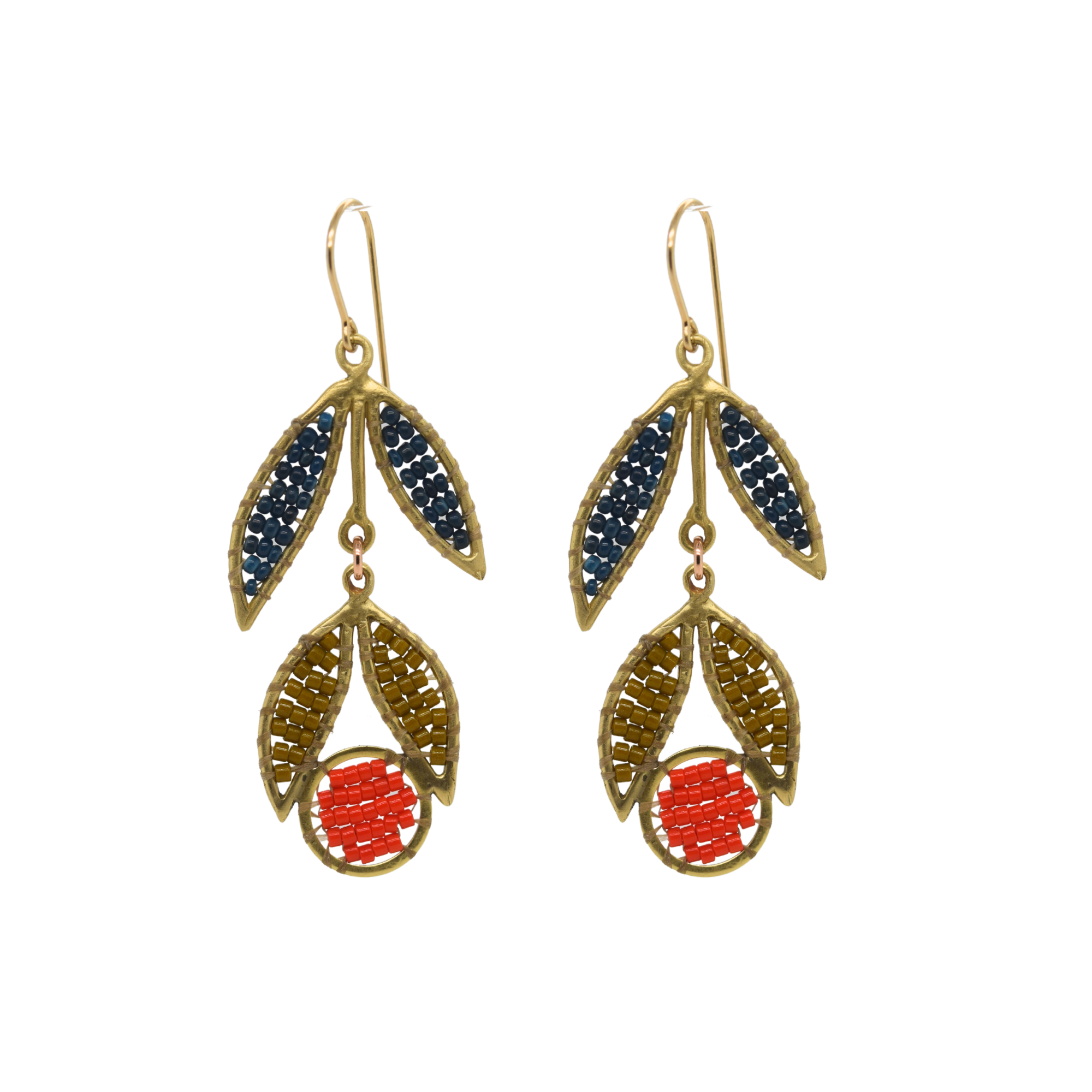 Wildflower Earrings - Red Buggy