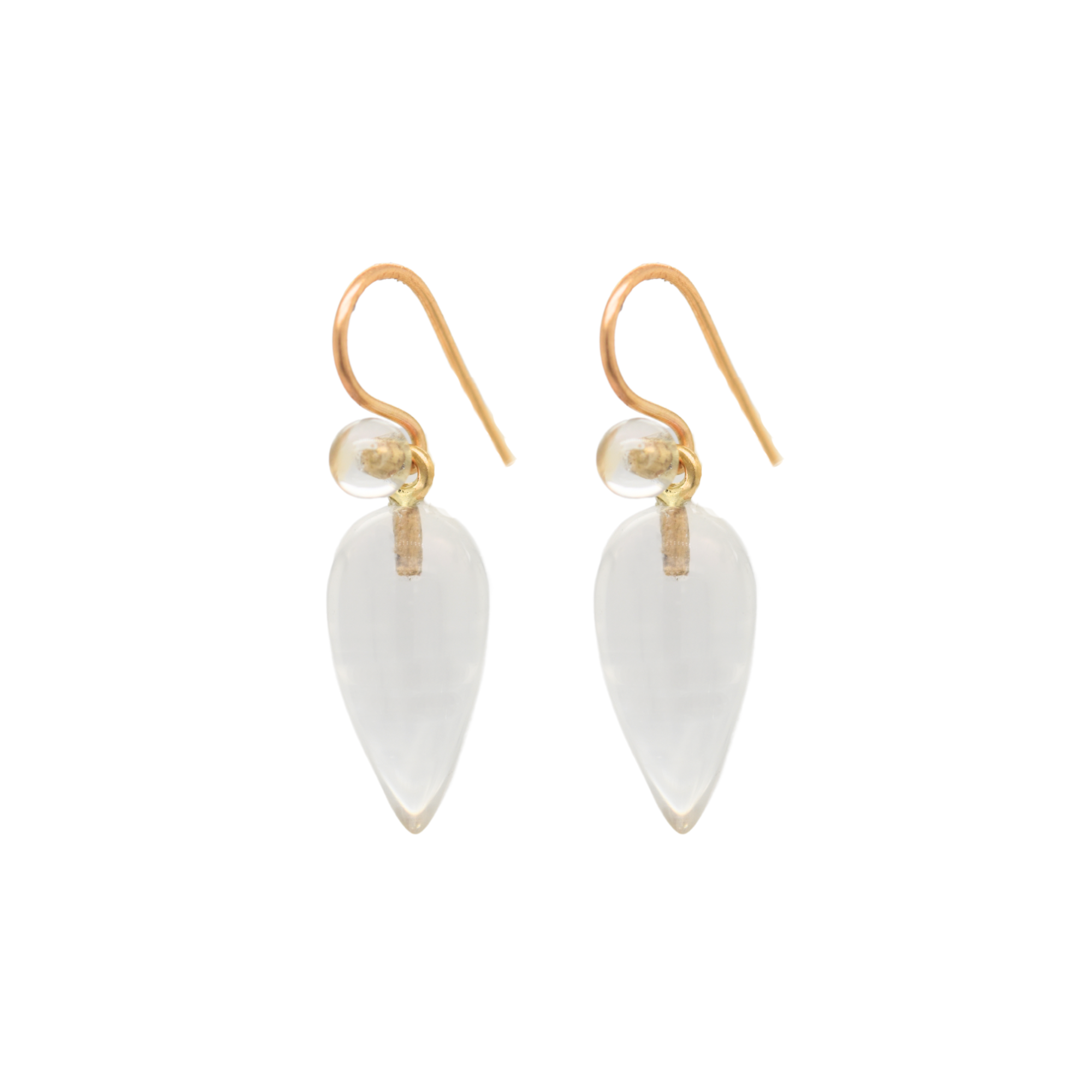 Chan Rock Crystal Tear Earrings