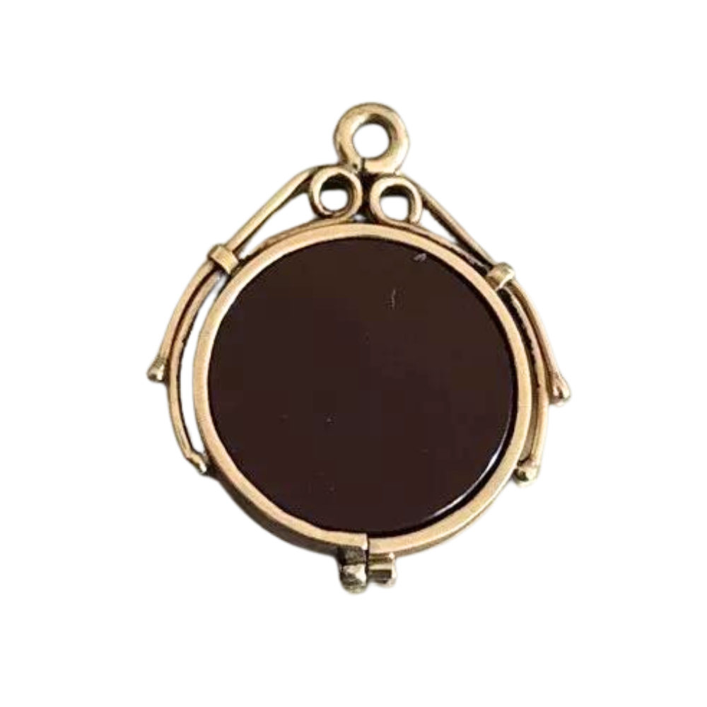 Vintage Victorian 14k Gold Carnelian Fob Charm