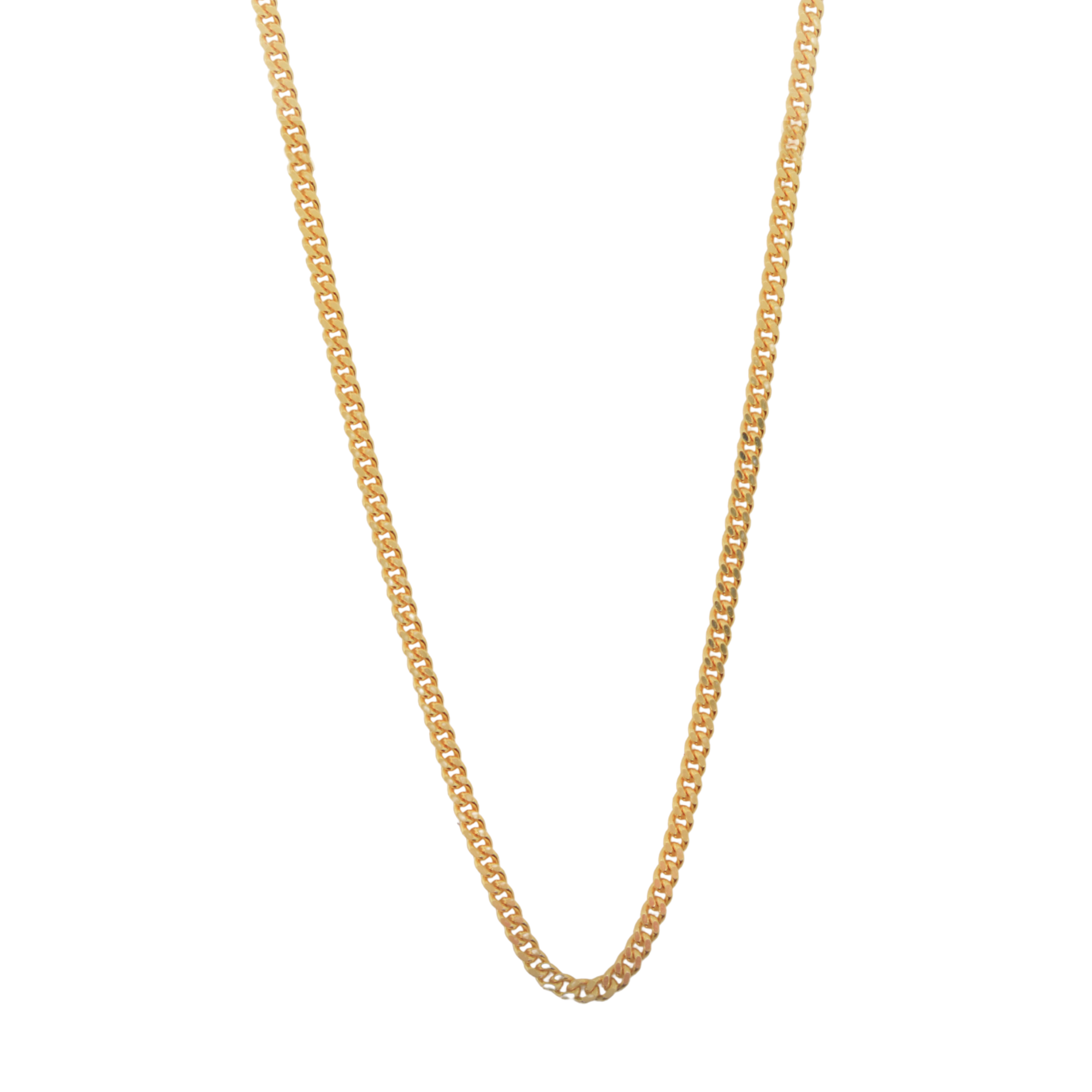 14k Yellow Gold 1.5mm Curb Chain